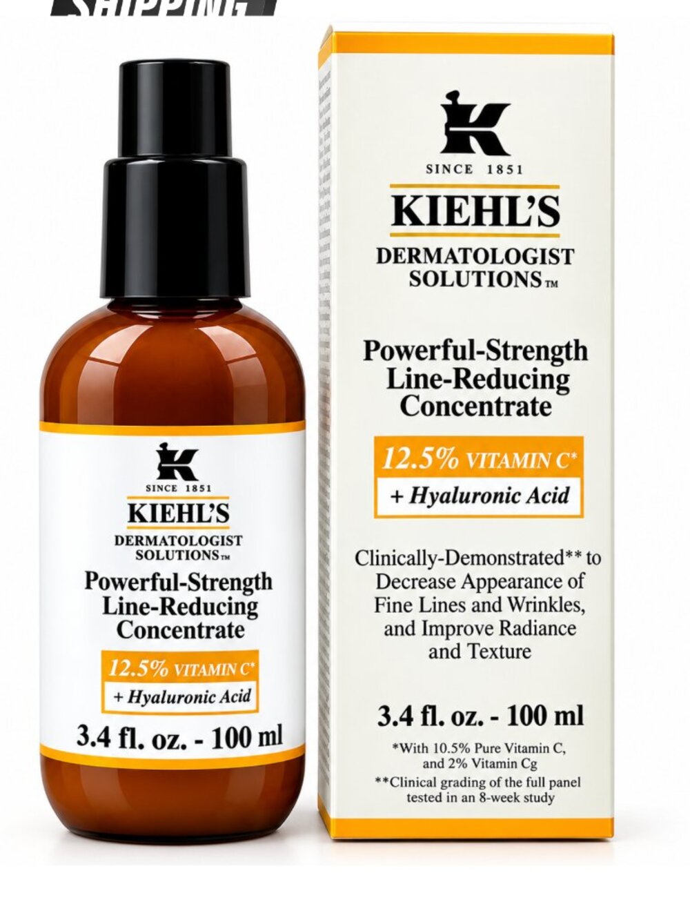 Kiehl’s Powerful-Strength Line-Reducing Concentrate with Hyaluronic Acid — 3.4 o